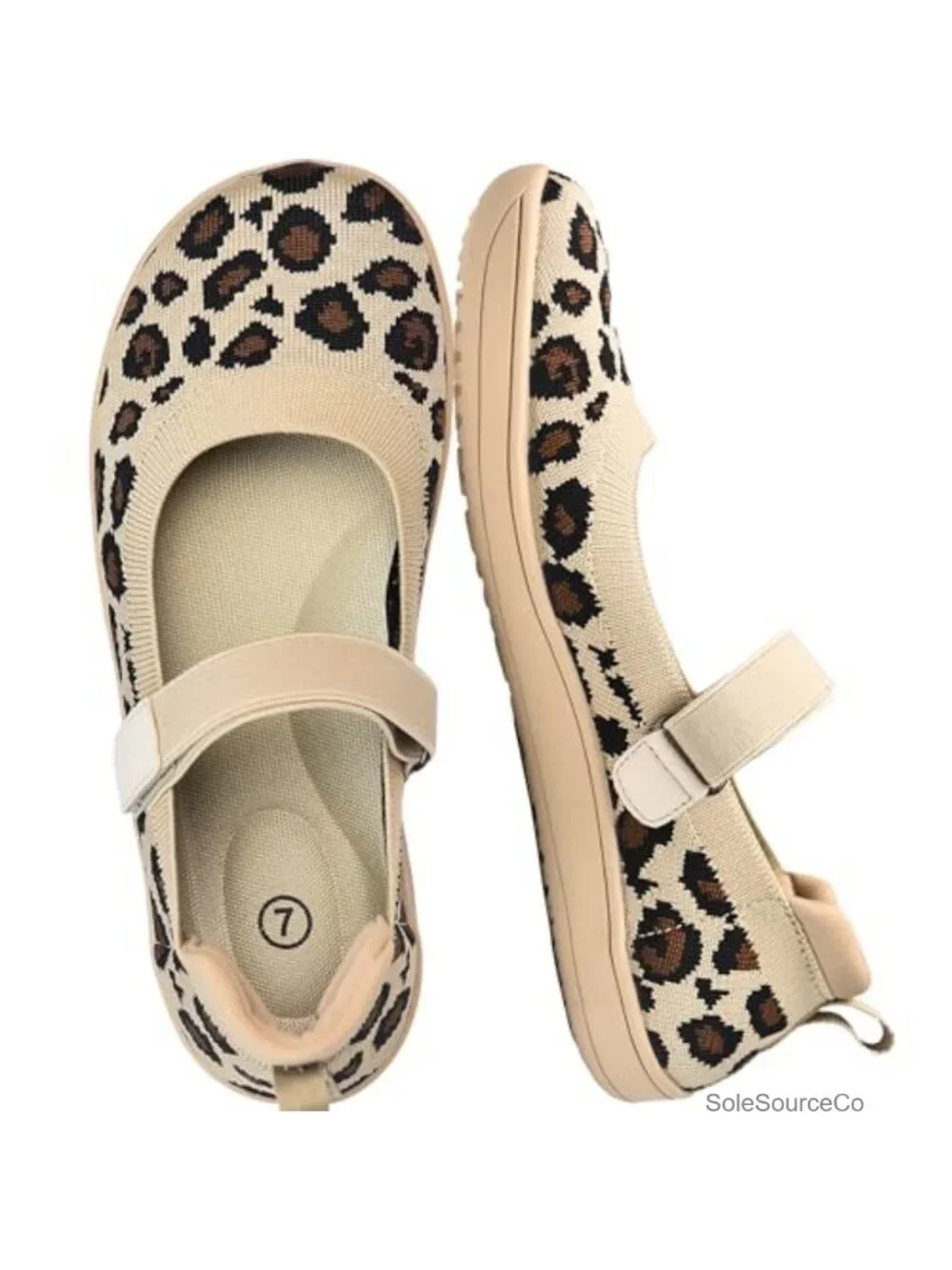 Womens Wide Toe Box Barefoot Ballet Flats Slip On Knit Mary Jane Shoes